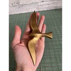 Vintage Solid Brass Mcm Seagull In Flight Wall Decor  1 