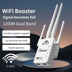 1200mbps Wifi Extender Booster With 6 Antennas Amplifier Router Signal Booster