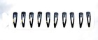 New Lot 12 Pack Black Clips For Jewish Kippah Yarmulke  Judaica Israel  