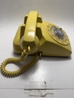 Western Electric Telephone  Rotary  Desk Phone  -56  Yellow  500 Dm  5-68