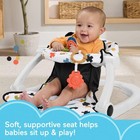  Fisher-price Cute Cow Sit-me-up Floor Seat Bpa-free Teether   Clacker 
