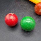 Vintage Kouvalias Wooden Toy Soldier Bowling Set Pull Toy 7 Pins 2 Balls 1970s
