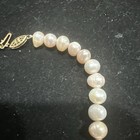 Vintage 14k Yellow Gold 15    Necklace 8mm Genuine Round Pink  Pearls