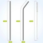 6 Pack Stainless Steel Straw Replacement 40 Oz For 12 2   6 Pack   Silver 