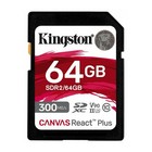 Kingston Canvas React Plus 64gb U3 V90 Sd Card 2 Pack With Card Reader Bundle