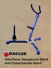 Hercules Alto tenor Sax Stand With  Flute clarinet Peg  Deluxe With Bag Ds532b