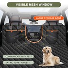 Waterpoof Pet Dog Rear Seat Cover Hammock Protector Mat For Car Sedan Suv
