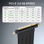 Pcie 3 0 X8 Extension Cable 90 Degree Female Riser 25cm Cord Adapter