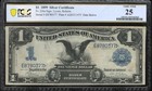 1899  1 Silver Certificate Black Eagle Date Below Pcgs 25 Fr 226a 80377