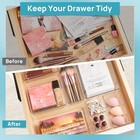 Vtopmart 25 Pcs Clear Plastic Drawer Organizers Set  4-size Versatile Bathroom A
