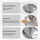 3pcs Kitchen Funnel Set Stainless Steel 2 Cleaning Brushes Food Grade No Spill
