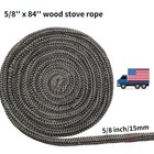 5 8  X 84  Wood Stove Door Gasket Rope Replacement For Stove Or Fireplace Doors