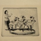 Lola Cueto Personal Christmas Card Signed By The Famous Mexican Artist 1947