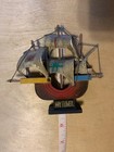 Mayflower Wooden Sailing Ship Model On Display Base Hand Crafted Nautical 