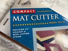Logan Compact Mat Cutter Model 301-s With Precision Bevel   Straight Cutters