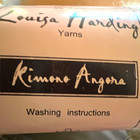 Louisa Harding Kimono Angora Dk Brushed Yarn Angora wool nylon Blue white Lot 4