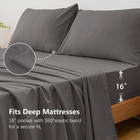 Queen Size Sheet Set 4 Piece - Hotel Luxury Bed Sheets Deep Pocket - Soft Breath