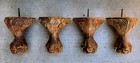 Lot Of 4 Antique Wooden Claw Feet Furniture Leg Feet Furniture Parts