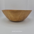 David Lory Hand Turned Curly Silver Maple Wood Bowl 7 5  Artisan Signed 2009