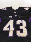 Game Worn Used Nike Tcu Horned Frogs Football Jersey  43 Size L