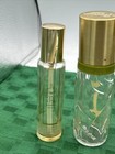 Lot Of 8 Vintage Empty Perfume  Lotion  Cream Bottles All Glass With Lids