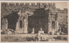 Vintage 1900s Rppc Wall Of Heliopolis Baalbek Lebanon Postcard