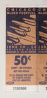 Vintage 2004 Chicago Blues Festival Amenities Ticket Stub Sheet 50   Grant Park