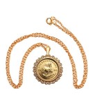 1980 South Africa 1 10 Oz Gold Krugerrand Bu Uncirculated Coin 14k Necklace New