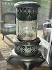 Antique   1692 Perfection Pyrex Glass Parlor Cabin Oil Kerosene Heater Enameled