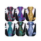 6 Pcs Men s Silk Tie Set - Woven Neckties  Handkerchiefs   Cufflinks  Paisley  