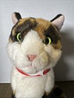 Fao Schwarz Calico Cat 11  Plush Stuffed Animal Toys R Us 2015 Green Eyes Kitty