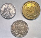 1967-1975 Philippines Set Of 3 Coins  1  5  10 Sentimos Unc bu