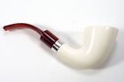 Imp Meerschaum Pipe With Sterling Silver Unused In Original Case