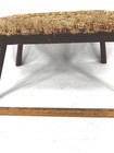 Antique Stool Cricket Wooden Upholstered Wool Carpet Windsor Style Original 1850