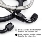Zhsymx 25inch An6 Power Steering Pump Hose Kit Compatible With Chevy Black 