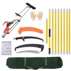 30 Feet Tree Pole Pruner Durable Tree Trimmers Handle Manual Branches Yellow