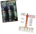 2 Hot  4 Oz Police Pepper Spray Stream Safety Lock Self Home Defense Protect Dye