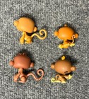 Littlest Pet Shop Monkey Lot Of 4 Figures Lps Hasbro