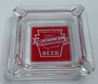 Columbia Beer Vintage Advertising Clear Glass Ashtray Pennsylvania   s Finest