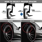2pc Forged 5x4 75 Hubcentric Wheel Spacers 1 Inch Thick With 1 Inch-2 Pcs
