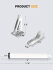 Storm Door Closer  Heavy Duty Pneumatic Screen Door Closer  Adjustable Closing S