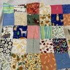 Quilted Patchwork Baby Blanket Quilt 39 X33 Handmade Animals Colorful Soft Cozy