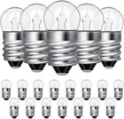 20 Pieces Miniature Screw Tiny Light Bulbs Replacement E10 Mini Light Bulbs E   