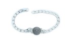 Women Silver Metal Chain Boot Bracelet Shoe Swirl Coin Charm Anklet Adjustable