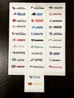 32 Custom Nfl Logo   Team Labels For Tall Bcw Card Dividers  Labels Only 