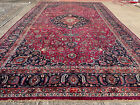 10x16 Antique Oriental Rug Purple Red Blue Pink Handmade Old Vintage Big Large