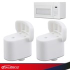 2-pack Compatible With Ge Microwave Wb06x10943 Handle Support White 