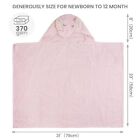 Ultra Soft Baby Towels With Hood 100  Cotton Absorbent Newborn Toddler Bath Towe