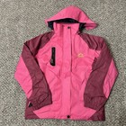 Women 3-in-1 Winter Coats Snow Ski Jacket Water Resistant Fleece Parka 2xl Pink