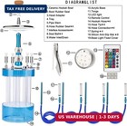 4 Hose Hookah Set   large Party Led Hookahs  Modern Fountain Design Shisha Kit    